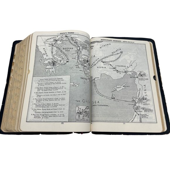 1964 Thompson Chain-Reference Bible KJV 4th Improved Edition Kirkbride, Tabs - Picture 9 of 12